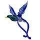 Interior hanging decoration stained glass bird Mirahost Cua, Pendants for pots, Moscow,  Фото №1