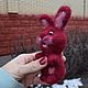 felt toy: Flaffy's felted rabbit. Felted Toy. Give warmth. My Livemaster. Фото №6