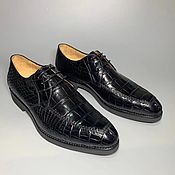 Обувь ручной работы handmade. Livemaster - original item Men`s shoes made of genuine crocodile leather, with laces.. Handmade.