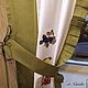 Льняные шторы с вышивкой Villeroy & Boch French Garden. Шторы. ot Natalis. Ярмарка Мастеров.  Фото №6
