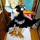 Заказать  Ворона пуппетс побольше размером 55 см. Puppets. Татьяна Гребенникова. Ярмарка Мастеров. . Кукольный театр Фото №3