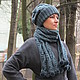 Knit kit 'Beautiful gray', Headwear Sets, St. Petersburg,  Фото №1