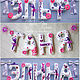 Examples of name garlands in the style of `Music and the ballet`. ( ELF - the name of the ballet Studio).
