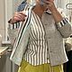 Льняной жакет. Жакеты. Simply Wear by Di (Prokhorova Diana). Ярмарка Мастеров.  Фото №13