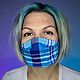 Blue cell face mask', Protective masks, Moscow,  Фото №1