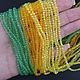 Бусины 3 мм рондель огранка стекло жёлто-оранжевые нить. Бусины. Niakrise beads. Интернет-магазин Ярмарка Мастеров.  Фото №2
