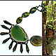 The necklace on the ribbon 'Jungle' green slice agate Jasper serpentine. Necklace. Jewelry just for You (G-Korchagina). My Livemaster. Фото №4
