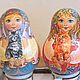 Russian beautiful girl with cat wooden music roly poly hand painted, Dolls1, Ryazan,  Фото №1