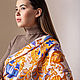 Шаль из вискозы "Индийский цветок". Шали. Gnedaya_Store. Ярмарка Мастеров.  Фото №5