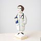 Female Doctor Figurine Porcelain. Figurines. Porcelain story. Online shopping on My Livemaster.  Фото №2