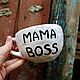 Mom Boss Boss Mug with an inscription and a heart inside. Mugs and cups. DASHA LEPIT | Ceramic tableware (dashalepit). Online shopping on My Livemaster.  Фото №2