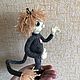 Чертенок 13-ый из мультика «Чертёнок №13». Мягкие игрушки. Марина Скорикова. Ярмарка Мастеров.  Фото №6