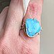 Кольцо с Бирюзой в серебре 925. Кольца. Jeweller -Danil. Ярмарка Мастеров.  Фото №6
