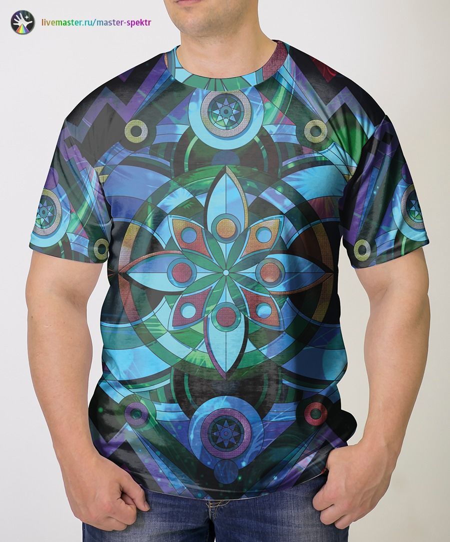 Mandala V8 - Мужская 3D Футболка, пошив Иркутск в интернет-магазине на ...