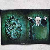 Сувениры и подарки handmade. Livemaster - original item Leather Passport Cover Slytherin Draco Malfoy. Handmade.