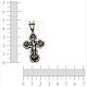 Православный крест из черненого серебра Распятие Христово 8036. Крестик. Ювелирная творческая студия Малахит. Ярмарка Мастеров.  Фото №5