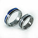 Order Titanium engagement rings with pearls, onyx and lapis lazuli. asgdesign. Livemaster. . Rings Фото №3