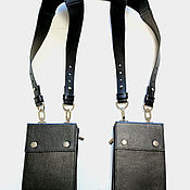 Аксессуары handmade. Livemaster - original item Waist belt: Leather pouches belt. Handmade.