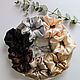 100% silk hair elastic Band large and lush made of satin silk, Scrunchy, St. Petersburg,  Фото №1