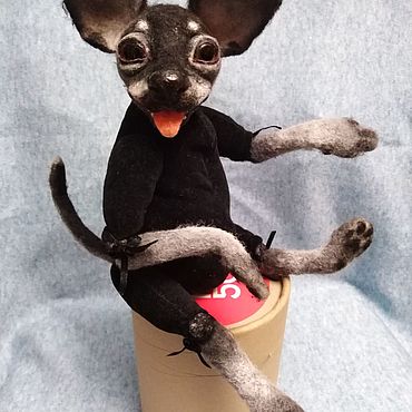 Куклы и игрушки ручной работы. Ярмарка Мастеров - ручная работа Той-терьер. Handmade.