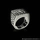 Мужское Кольцо/Печатка "Байкер" из серебра 925. Кольцо-печатка. BUGAKOV jewelry. Ярмарка Мастеров.  Фото №4