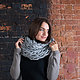 Snood is very large, Heather grey, large loop. Snudy1. Tany my-sharf. Online shopping on My Livemaster.  Фото №2