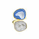 Order Ring with agate 'Blue Island' white ring blue. Irina Moro. Livemaster. . Rings Фото №3