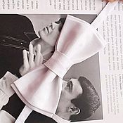 Аксессуары handmade. Livemaster - original item Classic white bow-tie. Handmade.