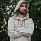Льняная рубаха с капюшоном Славянская, Народные рубахи, Златоуст,  Фото №1