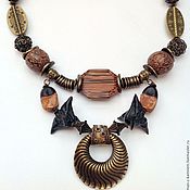 Украшения handmade. Livemaster - original item Necklaces, ethnic beads made from natural materials Ancient ritual. Handmade.