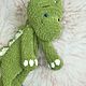 Вязаная игрушка вязаный комфортер динозаврик. Амигуруми куклы и игрушки. Рыжий кот (магазин вязаных идей). Ярмарка Мастеров.  Фото №5