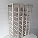 Wine rack for 28 bottles with table top. Shelving. Color Wood. Online shopping on My Livemaster.  Фото №2
