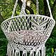 Заказать Подвесное кресло / кресло-гамак для дома и улицы. Елена Волкова (macrame_nvkz). Ярмарка Мастеров. . Кресла Фото №3