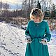 Заказать Льняное платье с вышивкой ручной работы. В лесу тепло ♡ Авторская вышивка. Ярмарка Мастеров. . Платья Фото №3