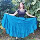 Order Boho tiered skirt made of cambric Sea Wave. Kupava - ethno/boho. Livemaster. . Skirts Фото №3