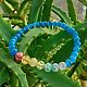 Order Positive bracelet made of rainbow colored Sugar Quartz beads. Magic Jewelry from Svetlana. Livemaster. . Bead bracelet Фото №3