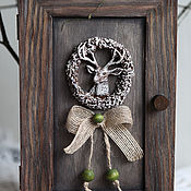 Для дома и интерьера ручной работы. Ярмарка Мастеров - ручная работа Pine wall key box SCANDINAVIA(rustic,chalet,eco style). Handmade.