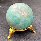 Фен-шуй и эзотерика handmade. Livemaster - original item Amazonite is a natural ball . Sphere. Stone amulet talisman. Handmade.