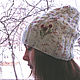 Шапка твид с цветами, Шапки, Новосибирск,  Фото №1