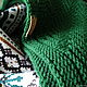 Вязаный шарф-снуд Ёлочка. Цвет Зеленый. Шарфы. Наталья Глебова. Ярмарка Мастеров.  Фото №4
