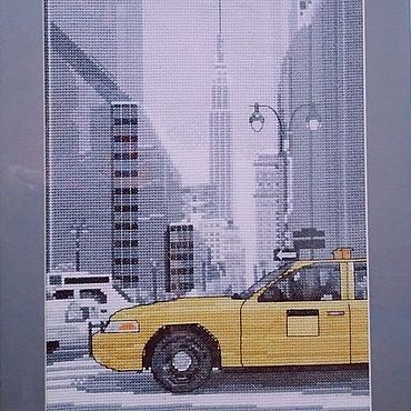 Картины и панно ручной работы. Ярмарка Мастеров - ручная работа Картины: New York Taxi. Handmade.