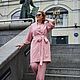 Льняной костюм(двойка)»Пыльная роза», Костюмы, Москва,  Фото №1