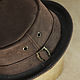 Leather pork pie hat PPH-30. Hats1. Bluggae Custom Headwear. My Livemaster. Фото №4