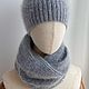 Заказать Шапка и снуд из ангоры. Lesi_knit. Ярмарка Мастеров. . Снуды Фото №3