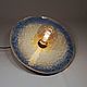 Ceramic lamp with yellow and blue crystals ( diameter 47 cm), Ceiling and pendant lights, Moscow,  Фото №1