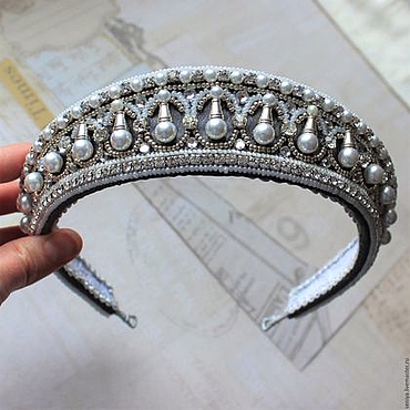 Украшения ручной работы. Ярмарка Мастеров - ручная работа Диадема Мария. Handmade.