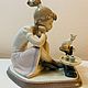 Винтаж: LLadro Девочка с котенком/Как ты вырос! Новая в коробке. Статуэтки винтажные. Айрин 'Своя коллекция'. Интернет-магазин Ярмарка Мастеров.  Фото №2
