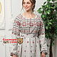 Dress cotton in Russian style' Dobromira ' ornament. Dresses. Slavyanskie uzory. Online shopping on My Livemaster.  Фото №2