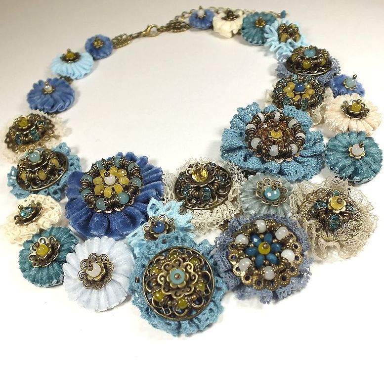 Fairy Blue Mist. necklace, Necklace, St. Petersburg,  Фото №1