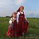 Детский сарафан и рубаха"Дуняша", Народные костюмы, Борское,  Фото №1